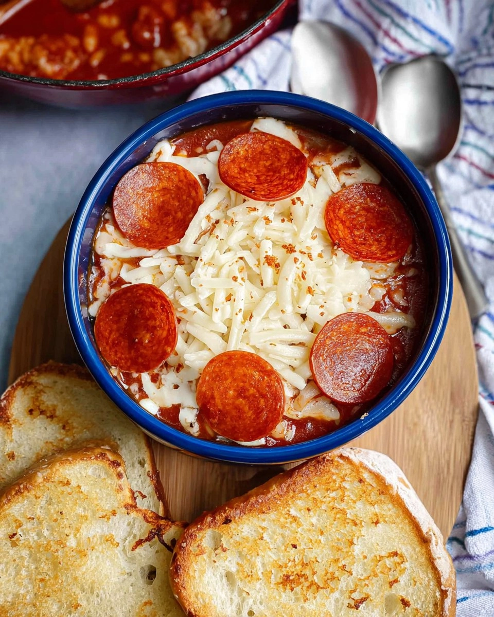 Home 5 Meaty-And-Cheesy-Pizza-Soup-Recipe