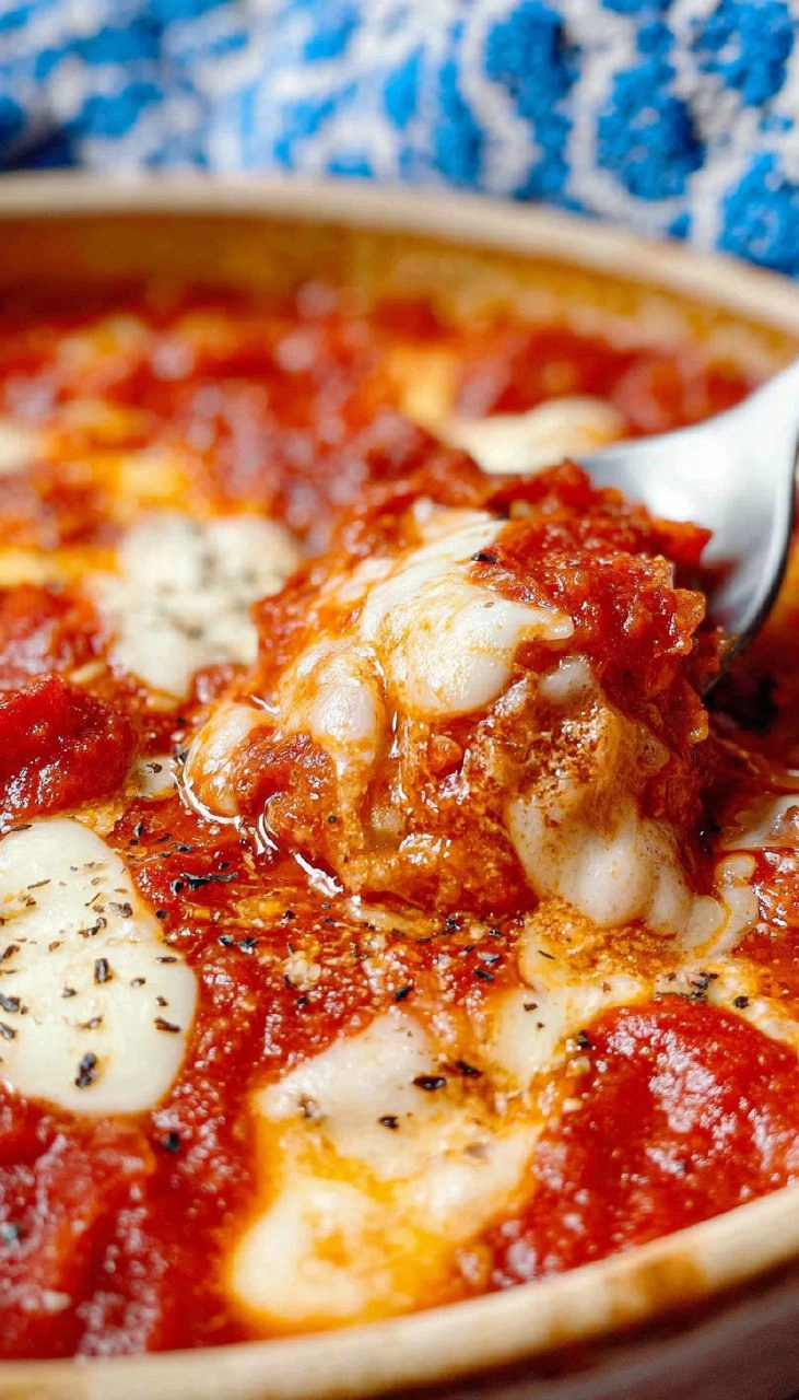 Meaty And Cheesy Pizza Soup