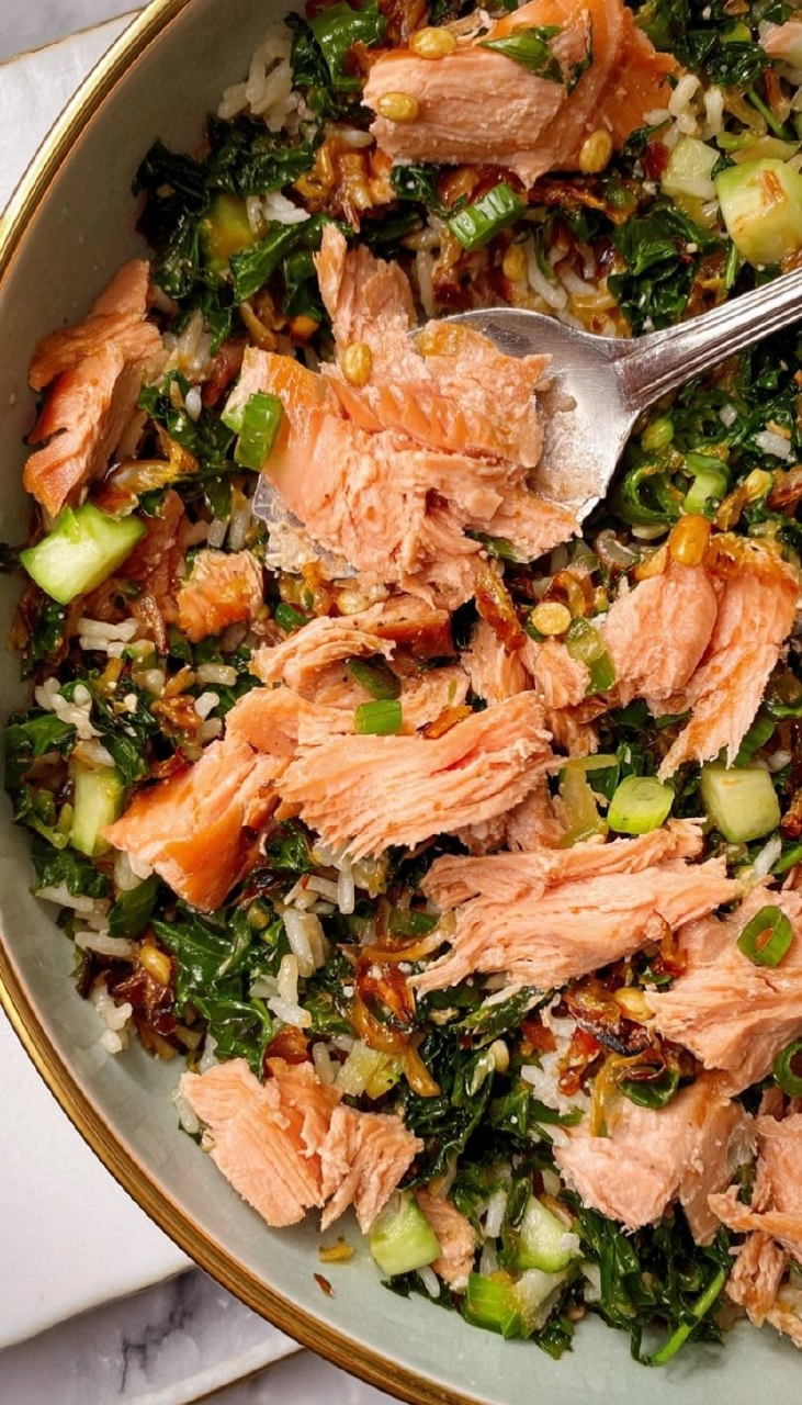 Rice Salmon Salad