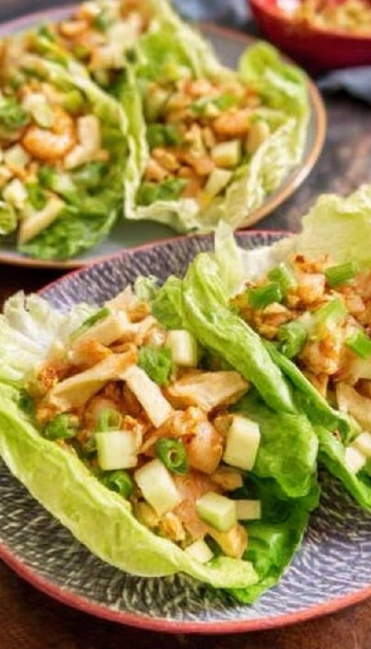 Shrimp Lettuce Wraps 7 Shrimp Lettuce Wraps