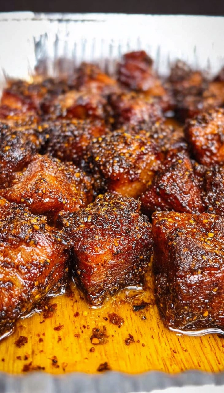 Smoked Pastrami Pork Belly Burnt Ends