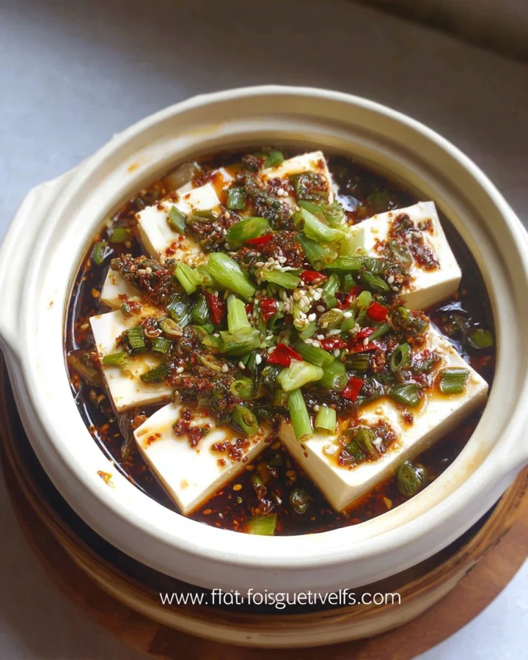 Steamed-Tofu-With-Ginger-Scallion-Sauce-Recipe