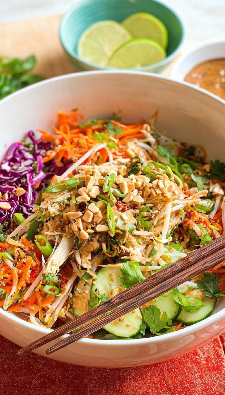 Thai Salad With Peanut Dressing 7 Thai Salad With Peanut Dressing