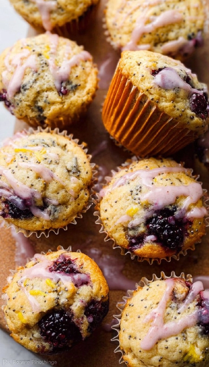 Blackberry Lemon Poppy Seed Muffins 7 Blackberry Lemon Poppy Seed Muffins