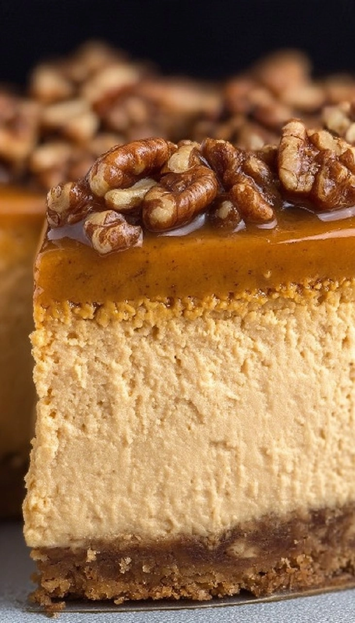 Pumpkin Praline Cheesecake